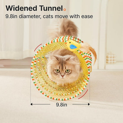 Interactive Spiral Spring Cat Tunnel