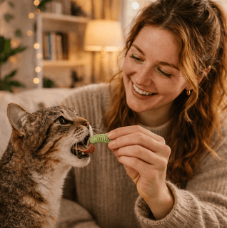 PurrGrass Mușcături Zilnice Calmant Dentare