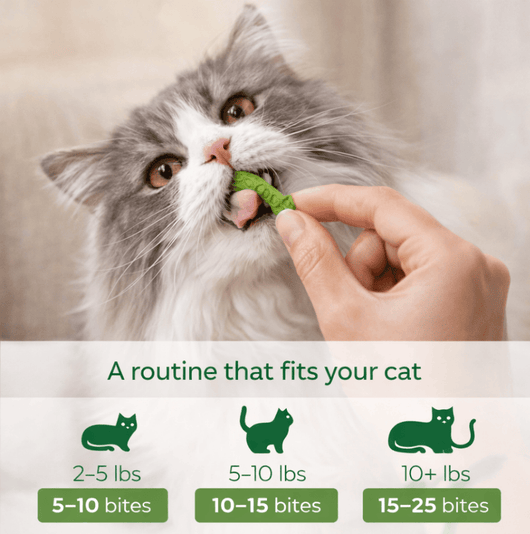 PurrGrass Mușcături Zilnice Calmant Dentare