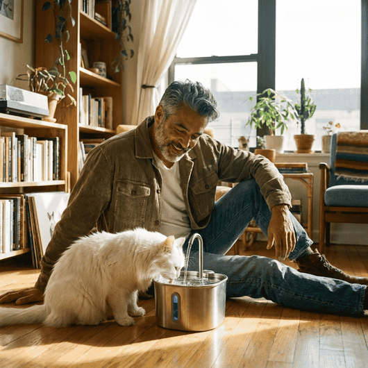 Purrspring - Stainless Steel Cat Water Fountain