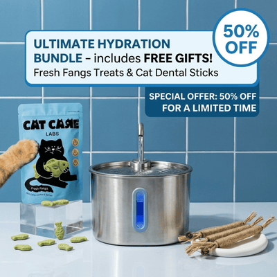 Purrspring - Stainless Steel Cat Water Fountain